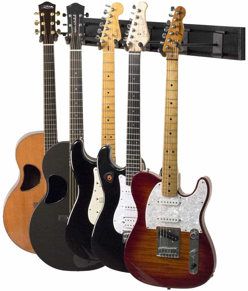 String Swing Sw5rl b k Guitar Keeper Bundle With 5 Guitar Hangers